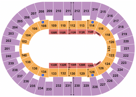 North Charleston Coliseum PBR Seating Chart